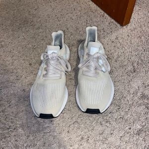 Beige adidas originals tennis shoes- women size 9